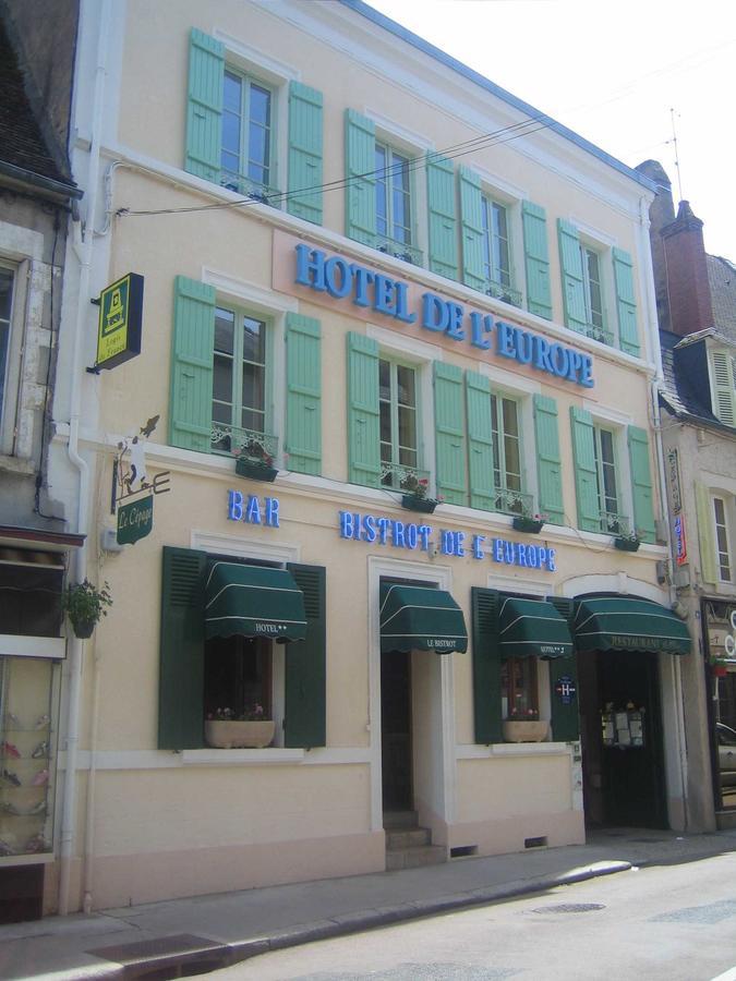 Logis De L'Europe Restaurant Le Cepage Otel Corbigny Dış mekan fotoğraf